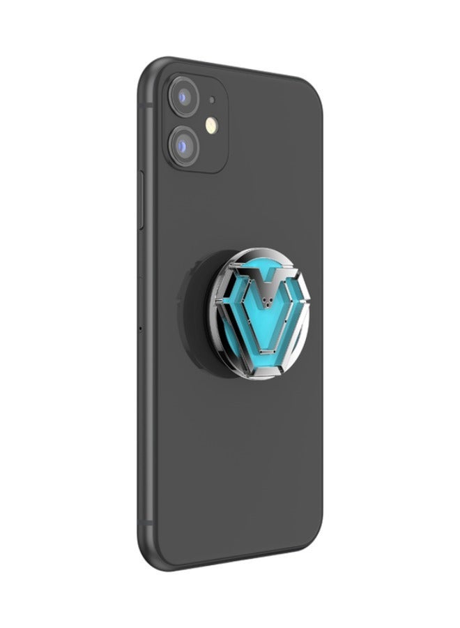 POPSOCKETS حامل هاتف جل مرخص من PopGrip | قابل للإزالة وإعادة الاستخدام والغسل، يعمل مع جراب بلاستيكي صلب أملس، سهل الإزالة من الأعلى للشحن اللاسلكي - Marvel Iron Heart - Image 3