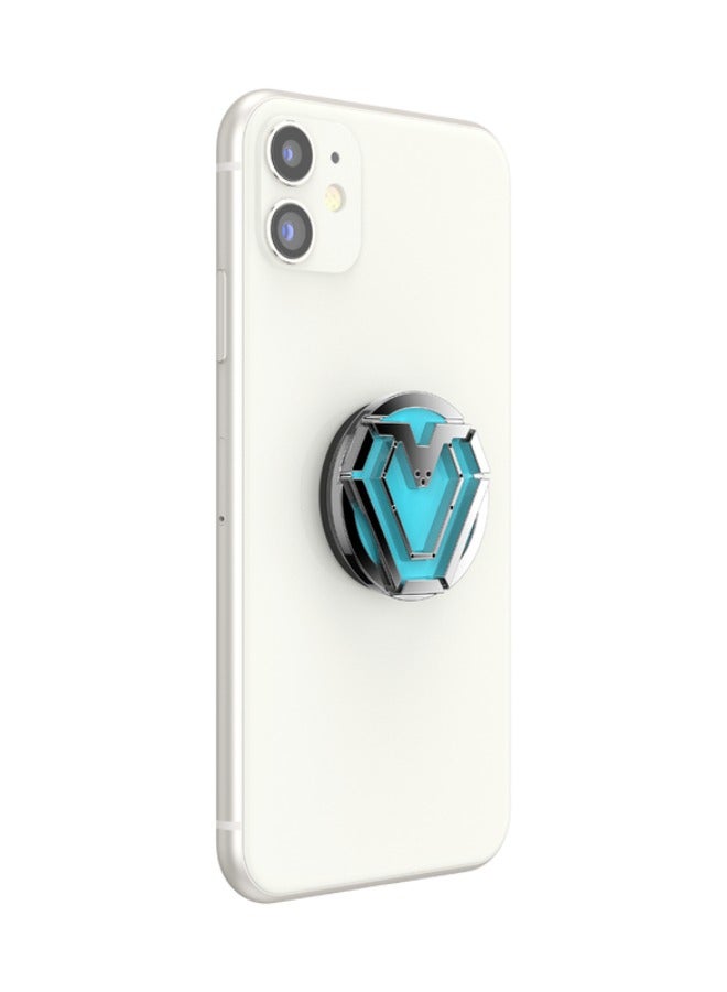 POPSOCKETS حامل هاتف جل مرخص من PopGrip | قابل للإزالة وإعادة الاستخدام والغسل، يعمل مع جراب بلاستيكي صلب أملس، سهل الإزالة من الأعلى للشحن اللاسلكي - Marvel Iron Heart - Image 5