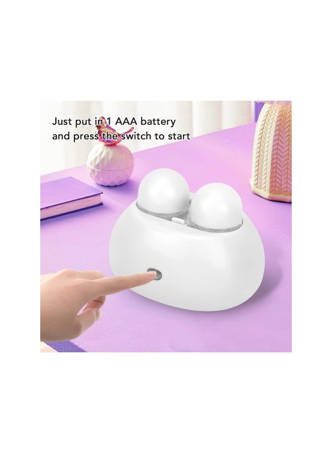 WYBOT Contact Lens Cleaner Small Portable Travel Rapid Vibration Electric Automatic Contact Lens Cleaner Machine for Soft Contact Lenses for Travel Home Use(White) - Image 4