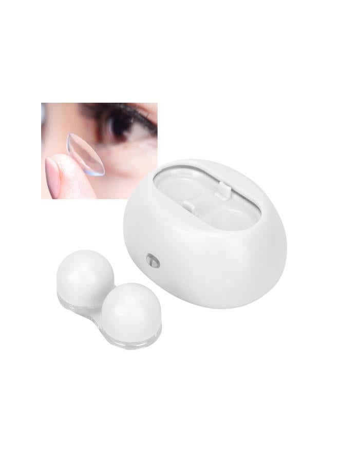 WYBOT Contact Lens Cleaner Small Portable Travel Rapid Vibration Electric Automatic Contact Lens Cleaner Machine for Soft Contact Lenses for Travel Home Use(White) - Image 5