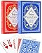 Teskyer 2 Pack Large Print Playing Cards Poker Size Large Index Deck of Cards Linen Finish for Seniors Low Vision Family Game Night Essential Pattern B - Image 2