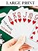 Teskyer 2 Pack Large Print Playing Cards Poker Size Large Index Deck of Cards Linen Finish for Seniors Low Vision Family Game Night Essential Pattern B - Image 4