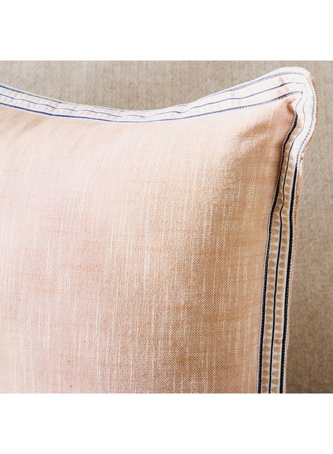 وسادة مملوءة من تشامبري دافئ أواسي مع حواف مطرزة 50 × 50 سم