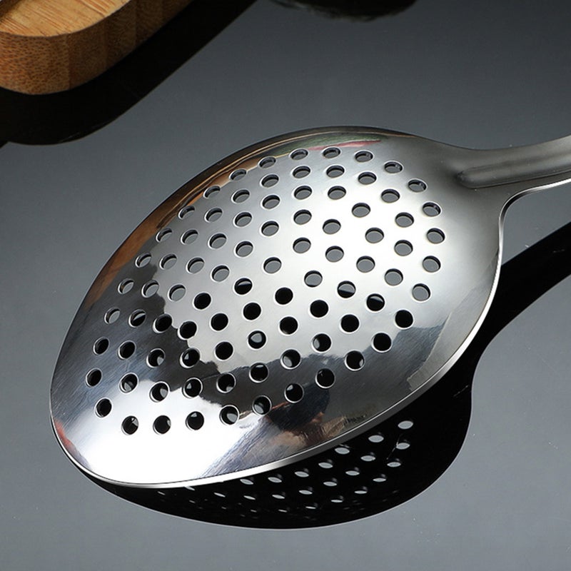 🍳 ملعقة مطبخ مثقبة مقاومة للصدأ ومتينة للاستخدام والطهي - Image 3