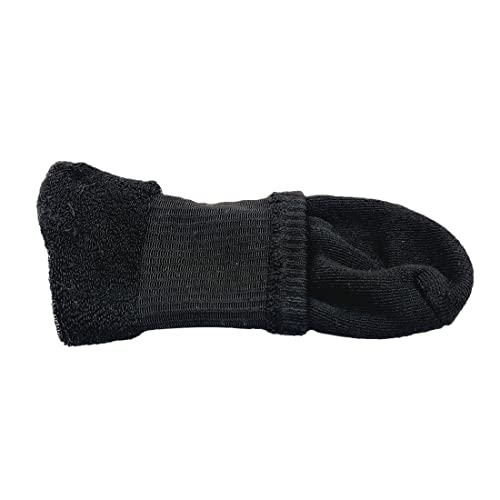 MUKHAKSH Towel cotton Black ankle Length Socks for sports/office/school/college/gym/casual wear (Set of 4 Pairs) - Image 2