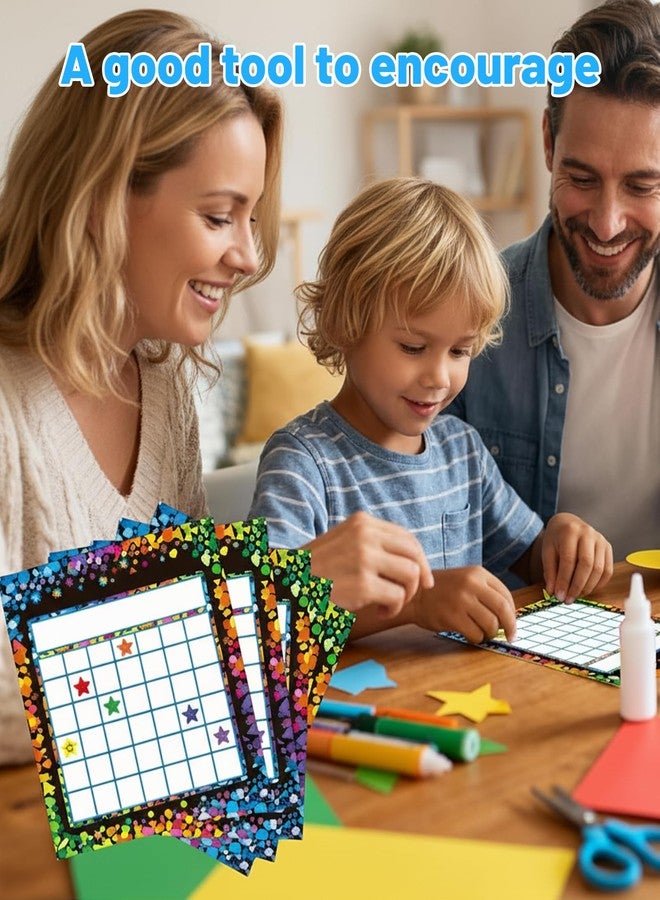 xinxingin 1530 PCS Reward Chart, Classroom Behavior Management System with 30 Charts and 1500 Star Stickers, Routine Chart for Developing Positive Habits, Effective Teaching Tool for Educators and Parents - Image 4