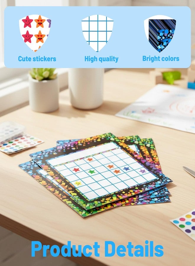 xinxingin 1530 PCS Reward Chart, Classroom Behavior Management System with 30 Charts and 1500 Star Stickers, Routine Chart for Developing Positive Habits, Effective Teaching Tool for Educators and Parents - Image 2