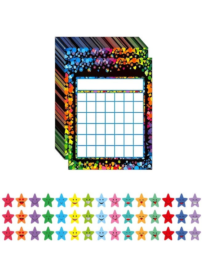 xinxingin 1530 PCS Reward Chart, Classroom Behavior Management System with 30 Charts and 1500 Star Stickers, Routine Chart for Developing Positive Habits, Effective Teaching Tool for Educators and Parents - Image 1