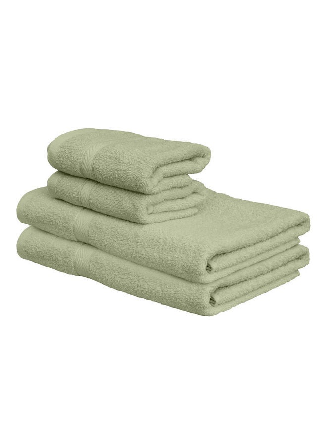 Princess 4-Piece Fast Absorbent Towel Set Sage Green 70 x 140cm - Image 1