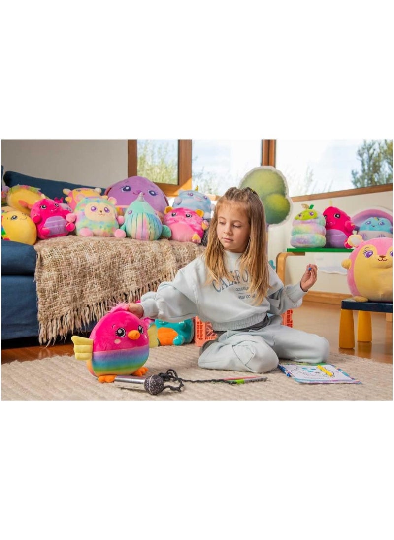 Happy Lines Gifts - Dream Beams glow in the dark - Wave 3, Freya the parrot (7.5"/18cm) - Vacuum Pack w/ hangtag - Image 1