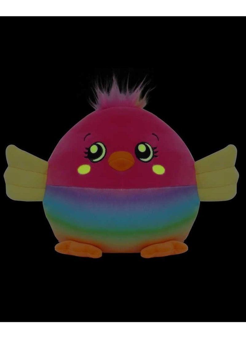 Happy Lines Gifts - Dream Beams glow in the dark - Wave 3, Freya the parrot (7.5"/18cm) - Vacuum Pack w/ hangtag - Image 1