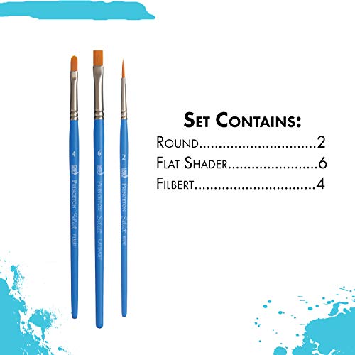 Princeton Select Artiste Brush Set No. 4, Synthetic, 3 Piece, 1 Count - Image 3