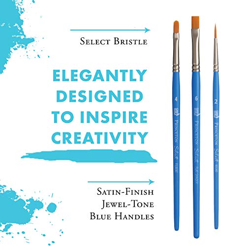 Princeton Select Artiste Brush Set No. 4, Synthetic, 3 Piece, 1 Count - Image 4