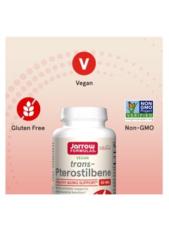 jarrow formulas Trans-Pterostilbene (50 mg)- 60 Veggie Caps  - Image 3
