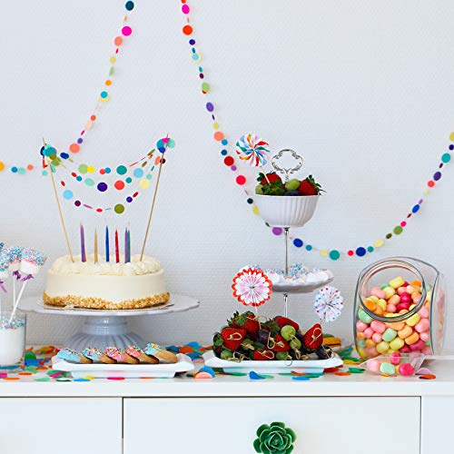 Happy Will 3 Tier 14" Heavy Metal Cake Stand Holder Fruit Plate Stand Fitting Hardware Rod with Stylus (Sliver_Sun Flower) - Image 4