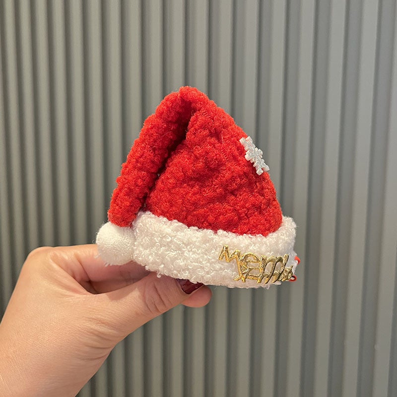 Generic Christmas Red Bow Hat Child Hairband Princess Festival Headwear Orangutan a9-4 hairpin