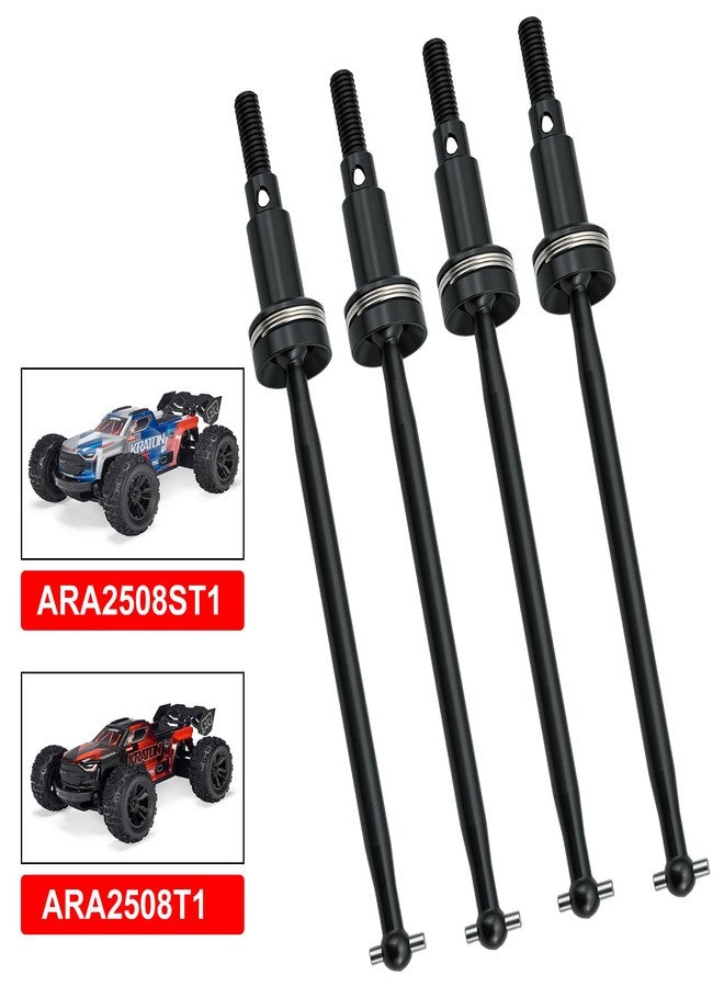 POLANTA #45 Steel CVD Driveshaft Front Rear Drive Shafts Set for Arrma 1/16 Mini Kraton 3S,Drive Shaft Thickened Upgraded Version,Replace ARA-2668 (Black) - Image 2