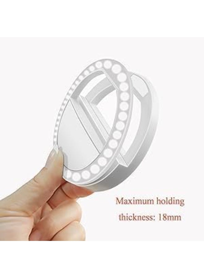 Rechargeable Clip-On Selfie Ring Light for and Android Smartphones – Portable LED Circle Light with Adjustable Brightness – Perfect for Makeup, Vlogging, , Video Calls, and Photography – White - Image 2