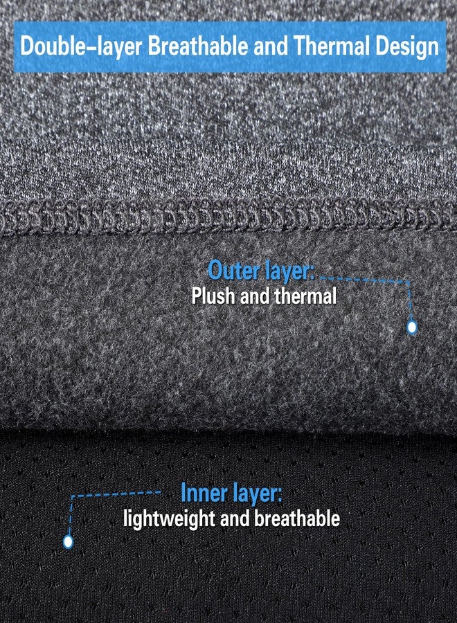 Cuffbow 2 Pack Winter Neck Gaiter Warmer for Men Women Dual-layer Breathable Thermal Neck Warmer Cover Windproof Face Cover Fleece Face Mask Scarf for Cold Weather Sport Outdoorwork Motorcycle Cycling - Image 2