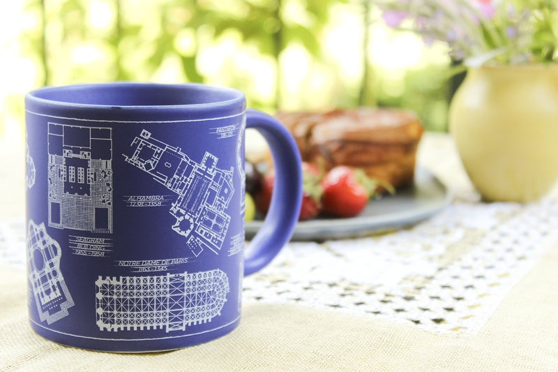 The Unemployed Philosophers Guild Architecture Coffee Mug - Architectural Drawings of Famous Buildings - from Classic to Classical - Comes in a Fun Gift Box - Image 3