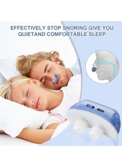 Dominy Anti Snoring Devices,Double Vortex Anti Snoring Device,Adjustable and Breathable,Up to 10 Hours,Suitable for All Nose Shapes-Blue  - Image 3