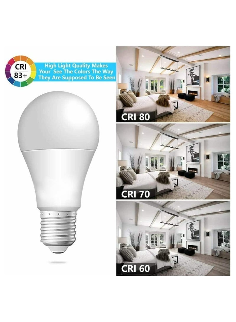 لمبة إضاءة LED 9 وات 12 وات 18 وات، عبوة من 10 قطع، غير قابلة لتعديل الضوء، قاعدة E27، ضوء نهاري 6500 كلفن، أبيض بارد - Image 4
