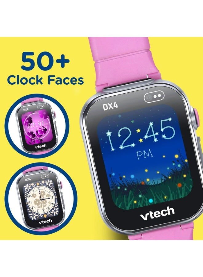 VTech KidiZoom Smartwatch DX4 Pink - Camera & Games, Video Recorder, Voice Changer - Image 4
