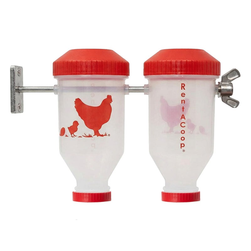 RentACoop Chicken Treat Dispenser â€“ Multi-Treat Enrichment Toy and Boredom Buster for Chickens, Easy Top-Fill, Wall-Mounted Chicken Coop Accessory - Indoor/Outdoor - Image 1