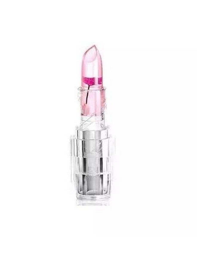 Aasakt Professional Waterproof Moisturizing Flower Crystal Glossy Lipstick Jelly Flower Transparent Color Changing Lip Balm Lipstick For Girls & Women (Multicolor, Pack of 4) - Image 2