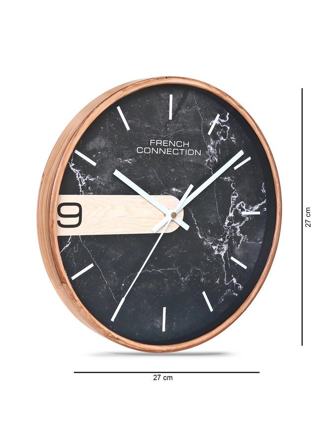 French Connection Luxury Wall Clock with Black Luxury Design - Size: 12 Inches - FCWC10-A - Image 2
