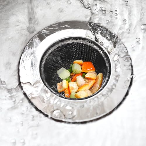 SHUTTLE ART 2 Pcs Kitchen Sink Strainer, Stainless Steel Sink Drain Strainer, Drain Filter Strainer, Bathroom Sink Stopper, Hair Catcher, for Kitchen Sink, Bathroom, Bathtub, Wash Basin (2) - Image 5