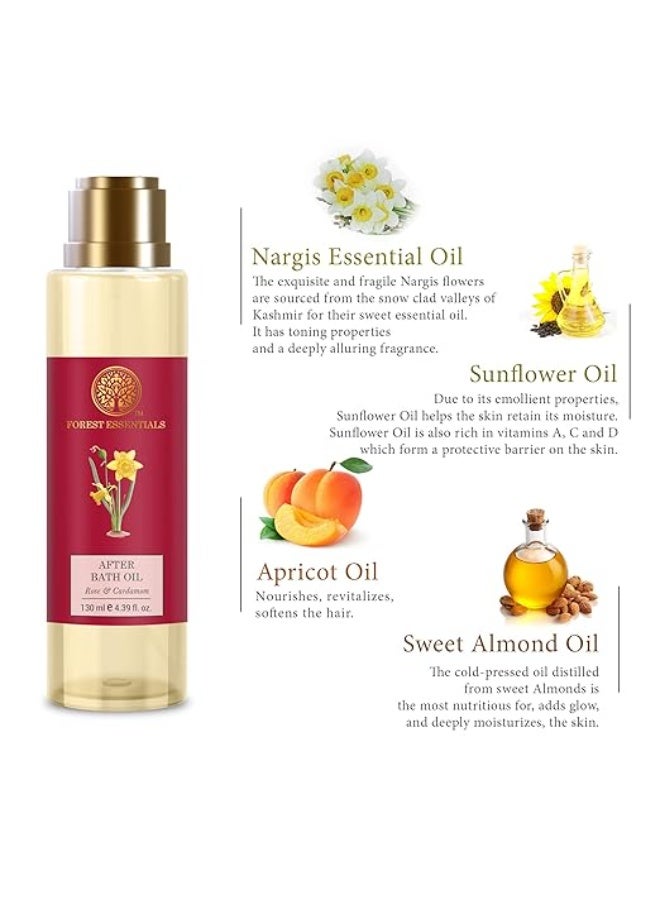 Forest Essentials After Bath Oil Nargis | After Shower on Wet Skin | Keeps Skin Hydrated | For Lightly Scented & Soft Skin | For Daily Use - Image 3