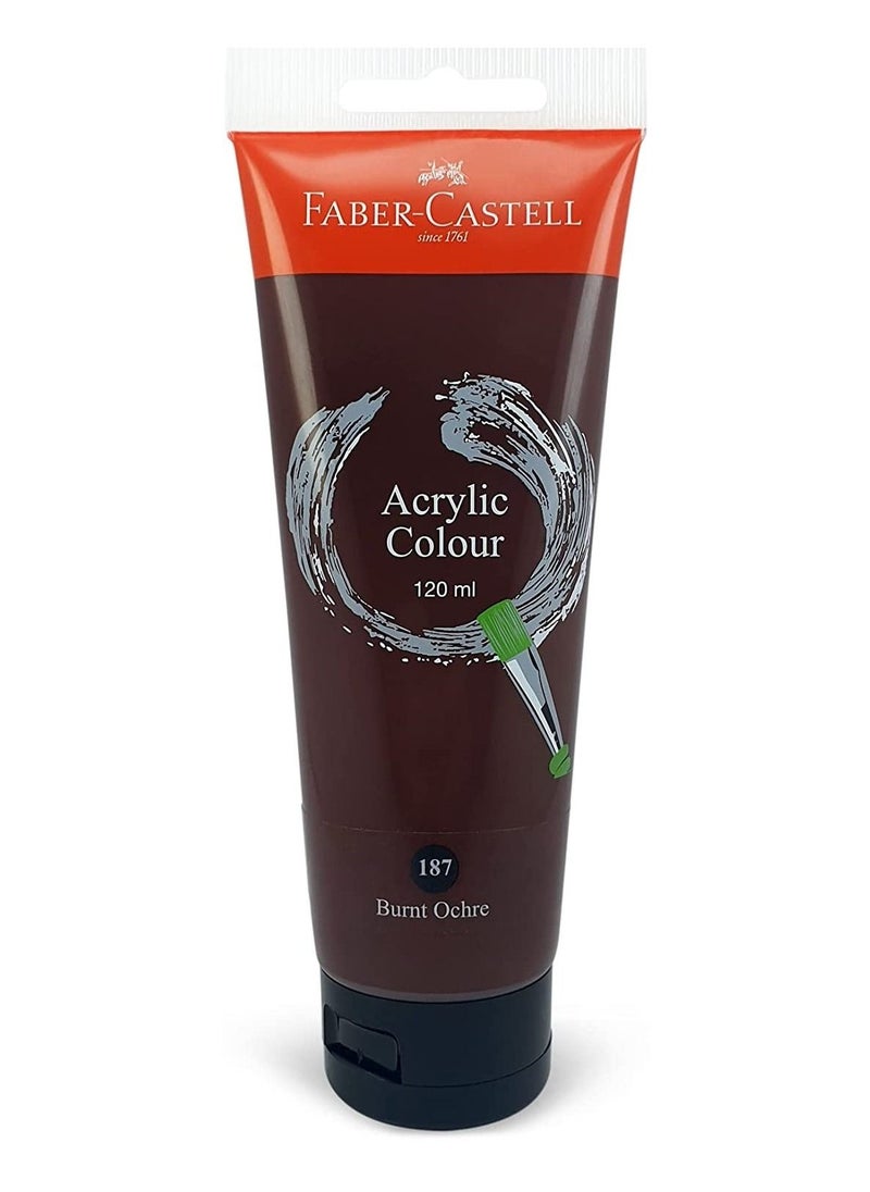 FABER-CASTELL - Acrylic Color Paint 120ml Burnt Ochre - Image 1