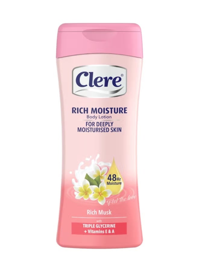 CLERE Clear Body Lotion Musk 400 ml (C17) – Nourishing, Hydrating & Smooth