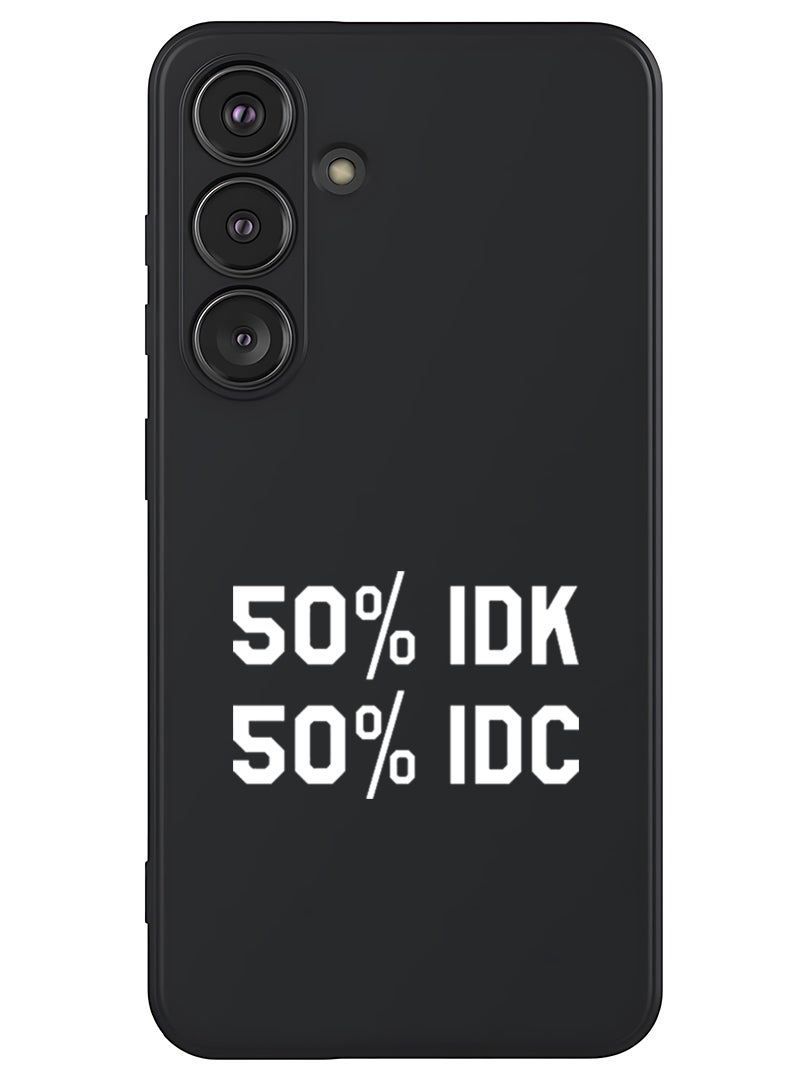 Theodor Protective Slim Fit Case Liquid Silicone Cover with Full Body Protection Anti-Scratch Shockproof Case For Samsung Galaxy S25 (Black) - IDK IDC - White - Image 1