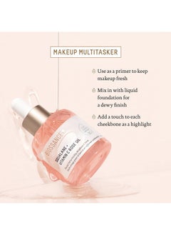 BIOSSANCE BIOSSANCE Squalane + Vitamin C Rose Oil, Advanced Facial Oil - Brightening, Firming, and Hydrating Serum for All Skin Types - Chios Crystal Oil, Damascus Rose Extract & Squalane for Radiance - 1oz  - Image 5