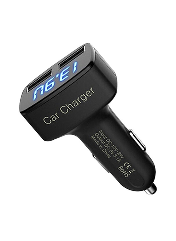 عام محول شاحن سيارة USB C بتيار 3.1A وشاشة عرض الجهد، 30% إمدادات الطاقة السريعة لشحن نوع C من مدخل ولاعة السجائر، شحن سريع 3.0 (PD&QC)، وشاشة عرض بطارية فولتميتر. - Image 1