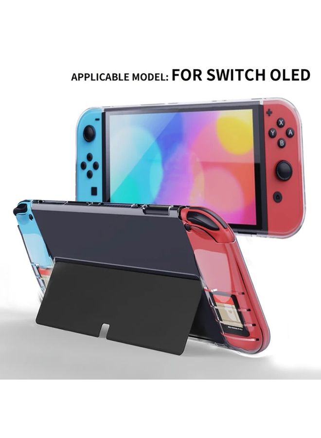 Transparent Soft Case For Nintendo Switch OLED With Plug In Base Charging Support - Image 5