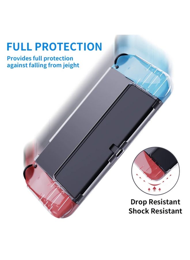 Transparent Soft Case For Nintendo Switch OLED With Plug In Base Charging Support - Image 2