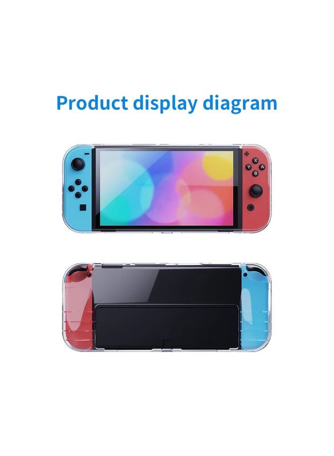 Transparent Soft Case For Nintendo Switch OLED With Plug In Base Charging Support - Image 3