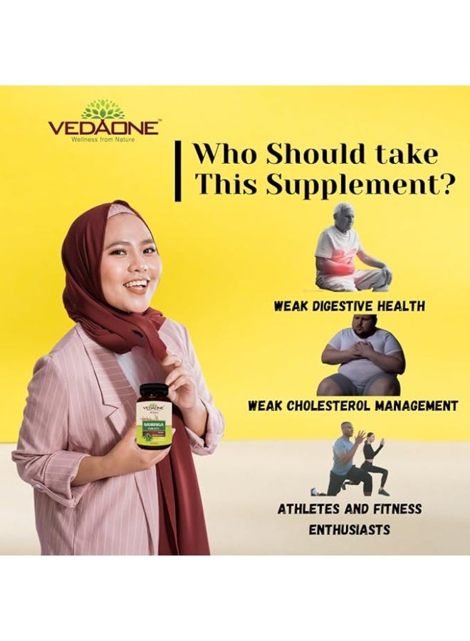 VEDAONE All Natural Premium Moringa tablets 750mg each| 60 Tablet - Image 2