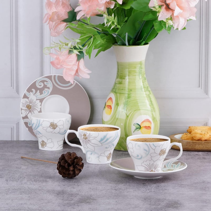 Dandy lines England by DATA Dandy Lines Liza Jodhpur Bone China Tea Cups Mugs 50035 Pack of 12 - Image 1