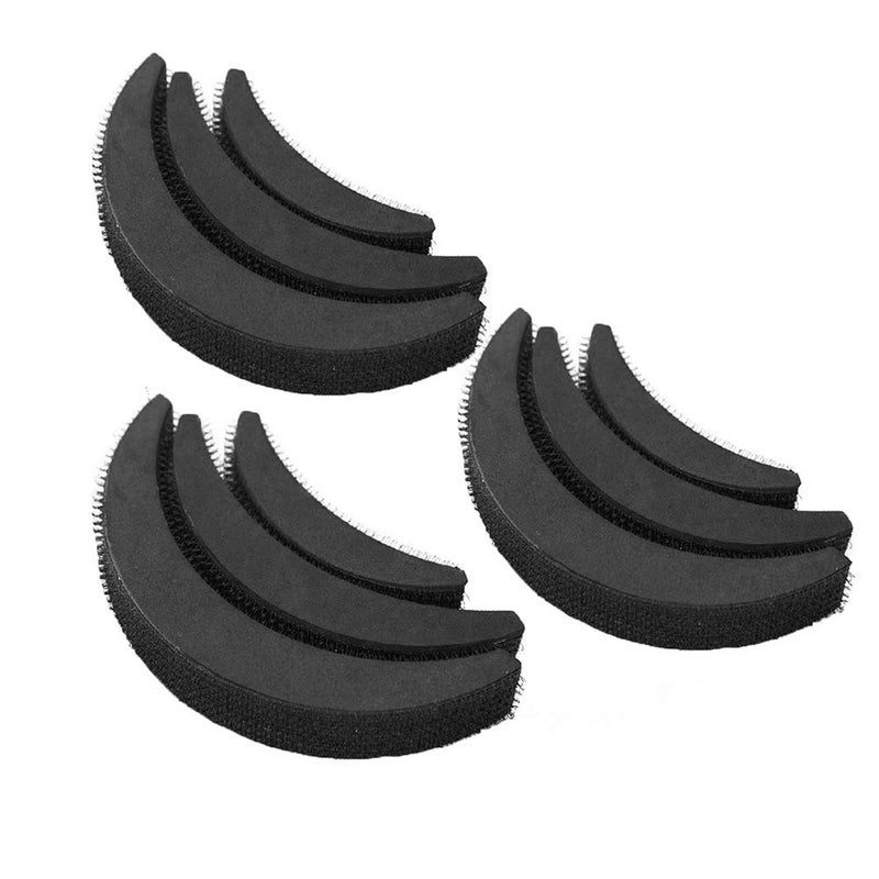 KOOBOOK KOOBOOK 3Sets9PCS Hair Volume Increaser Puff Sponge Pad Bump Up Beehive Hair Styler Clip Stick Base DIY Updo Styling Tool