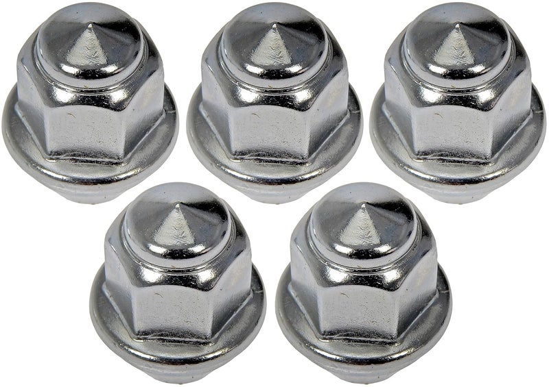 Dorman 611-303CD Wheel Lug Nut Compatible with Select Ford/Lincoln Models, 5 Pack - Image 1