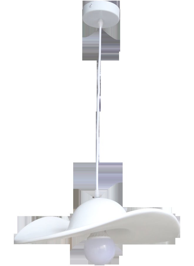 Hummer Modern white single chandelier E27*1L, diameter 40 cm 