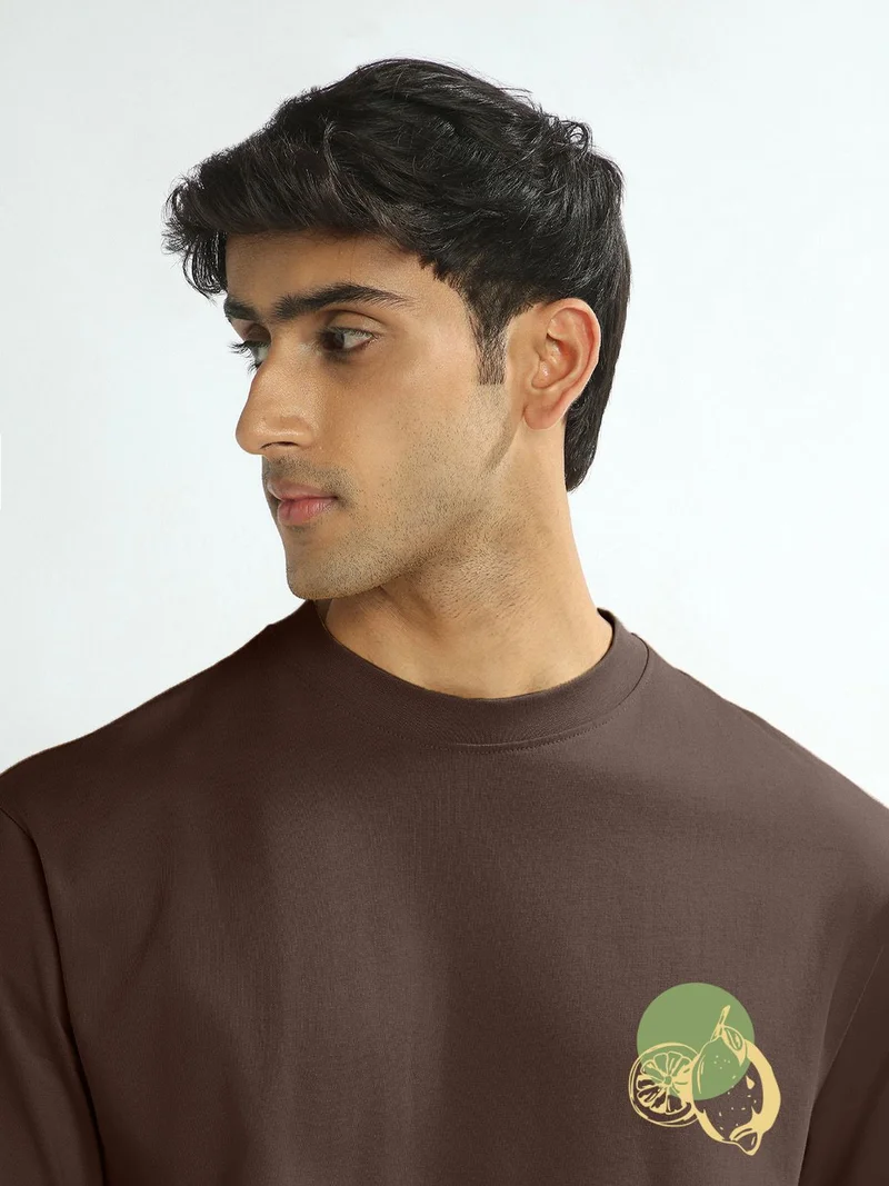 Nobero  Nobero Men Oversized Graphic Back Print T-shirt for Men | Best Price UAE
