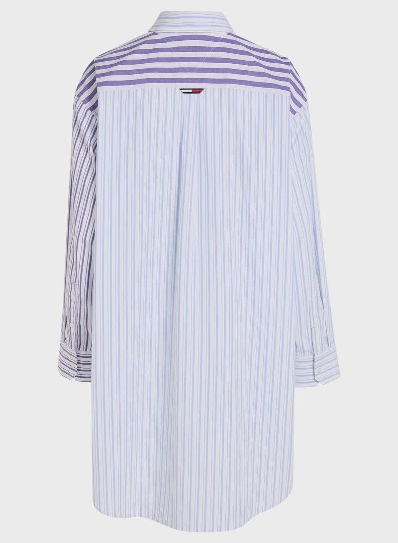 TOMMY JEANS Striped Pocket Detail Shirt