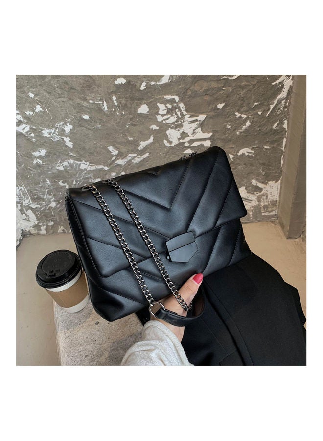 NIBEMINENT Front Flap Closure Crossbody Bag Black  - Image 4