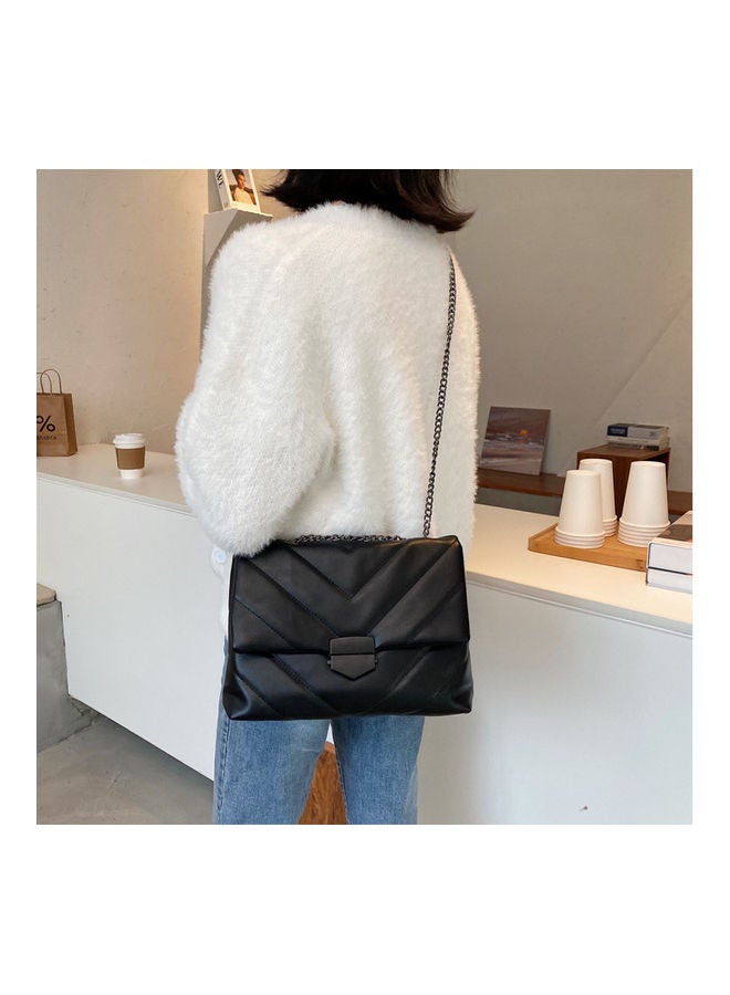 NIBEMINENT Front Flap Closure Crossbody Bag Black  - Image 3
