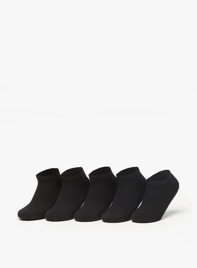 JUNIORS Textured Ankle Length Socks - Set of 5